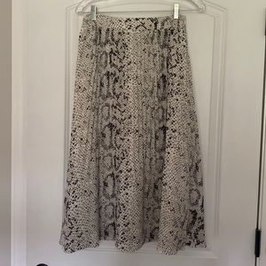 J crew pleated midi skirt